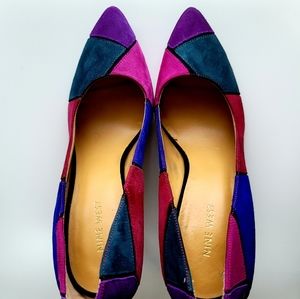 Nine West Pointed Toe Suede Pump in Size 9